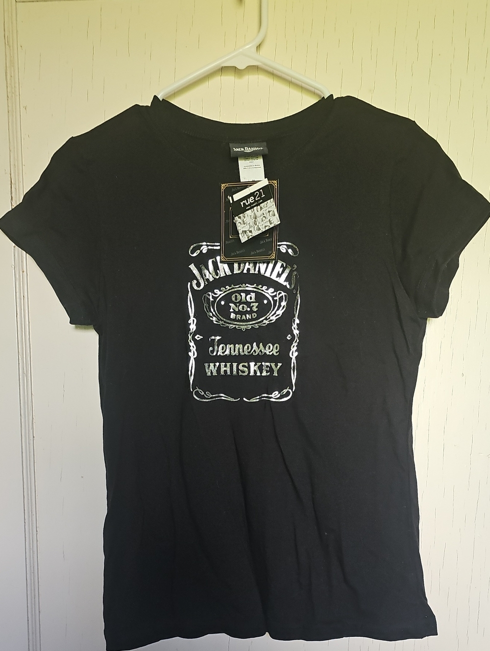 Womens M Jack Daniels Black Short Sleeve Tee NWT